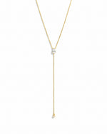 Pearl Lariat Pendant Necklace