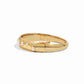 gold bangle bracelet with studded pearl design