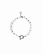 silver pearl bracelet