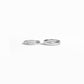 closeup image of 3mm plain stacking ring and 5mm plain stackable ring
