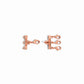 rose gold 3 necklace layering clasp