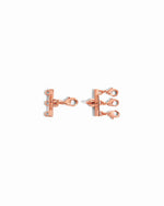 rose gold 3 necklace layering clasp
