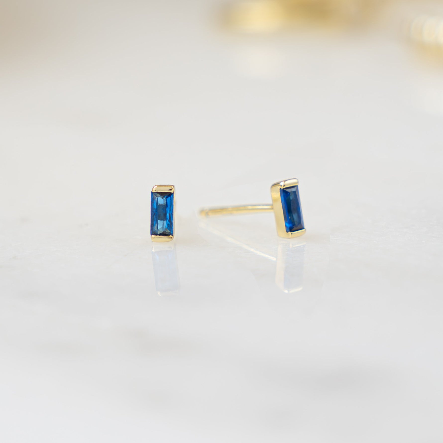 small gold gemstone earrings