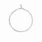 silver chain anklet set