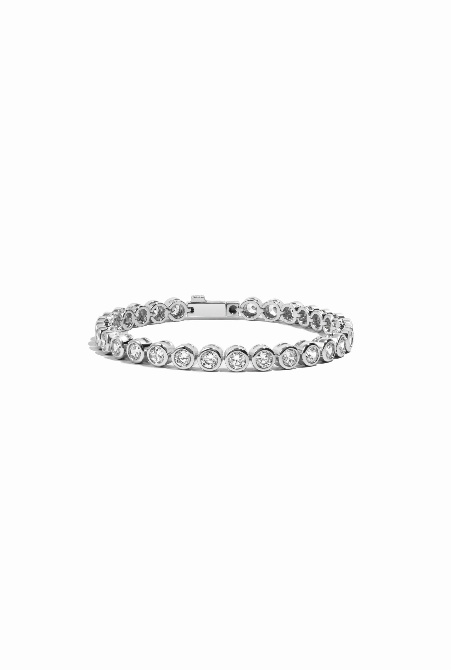Round Bezel Tennis Bracelet