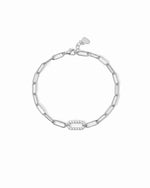 sterling silver paperclip bracelet 