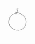dainty silver stacking chain bracelet