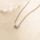 silver halo emerald cut necklace on cuban chain