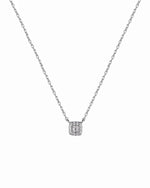 sterling silver diamond necklace