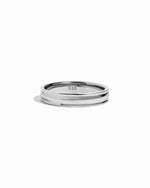 sterling silver double band ring