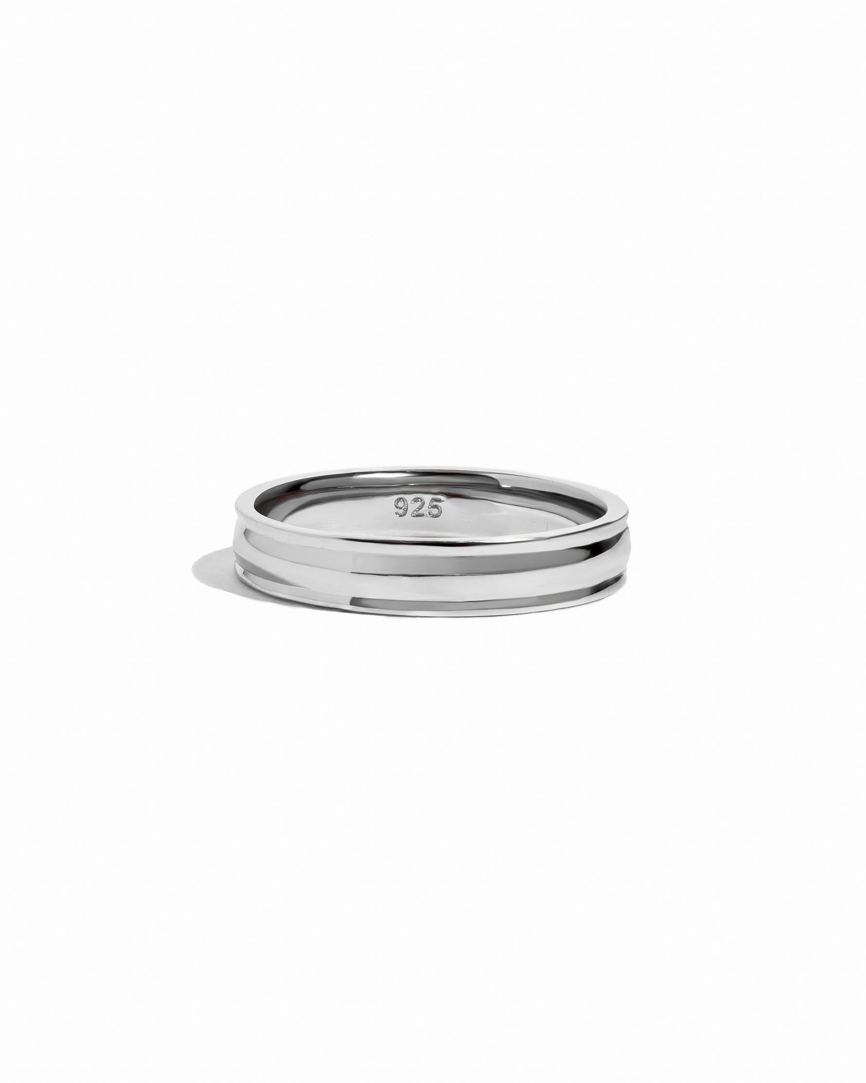 sterling silver double band ring