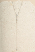 Sterling silver diamond necklace 
