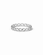 sterling silver braided stacking ring