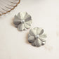 closeup image of statement earrings for the summer featuring a flower earring design