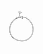 silver herringbone bracelet