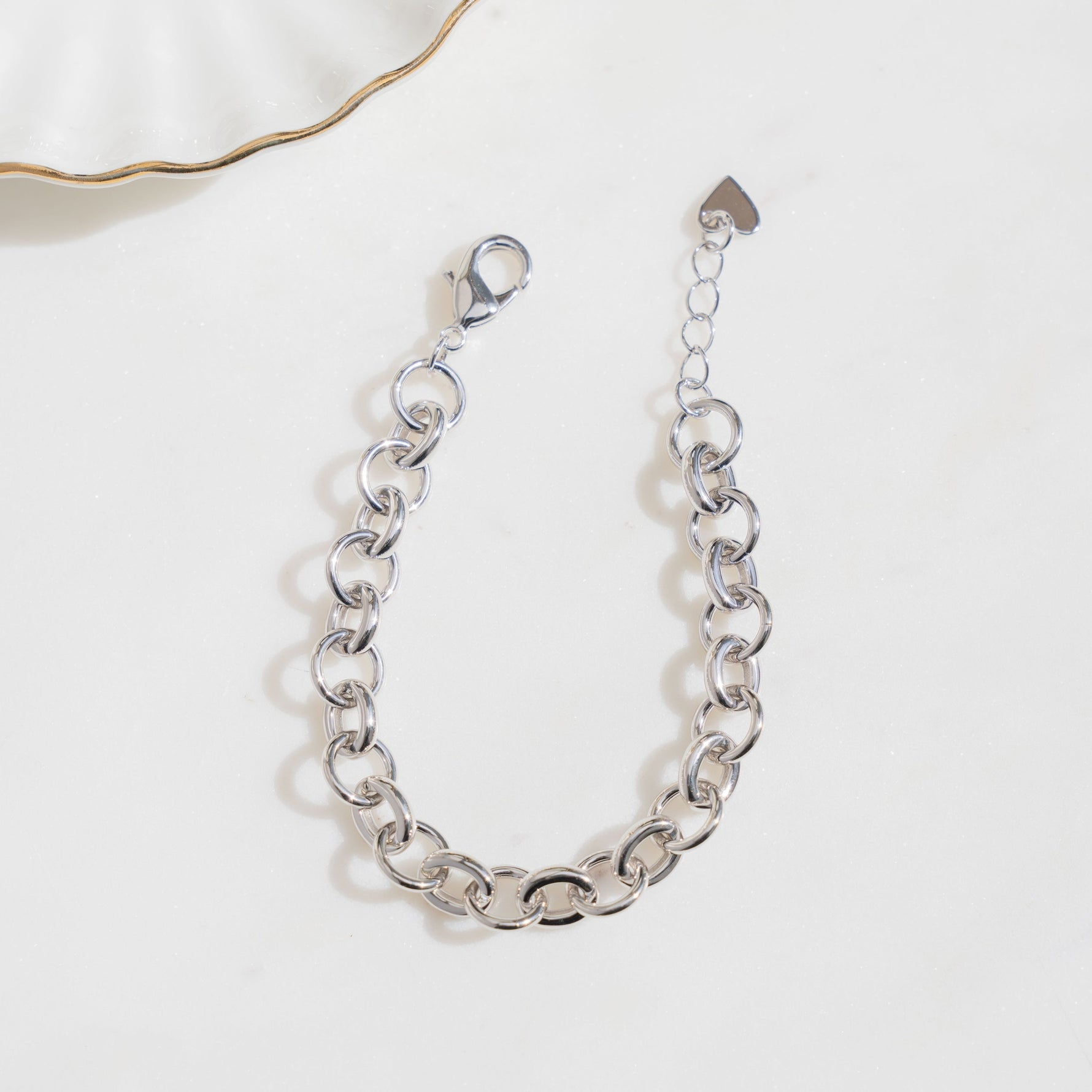 sami jewels silver chain bracelet