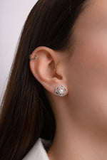 Pearl Flower Statement Studs - Sami Jewels
