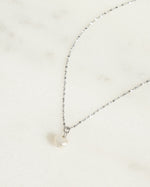 silver freshwater pearl pendant necklace