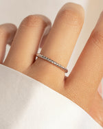 model wearing 925 sterling silver spiral ring