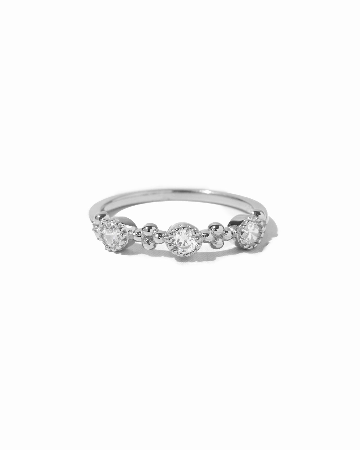 sterling silver cubic zirconia ring