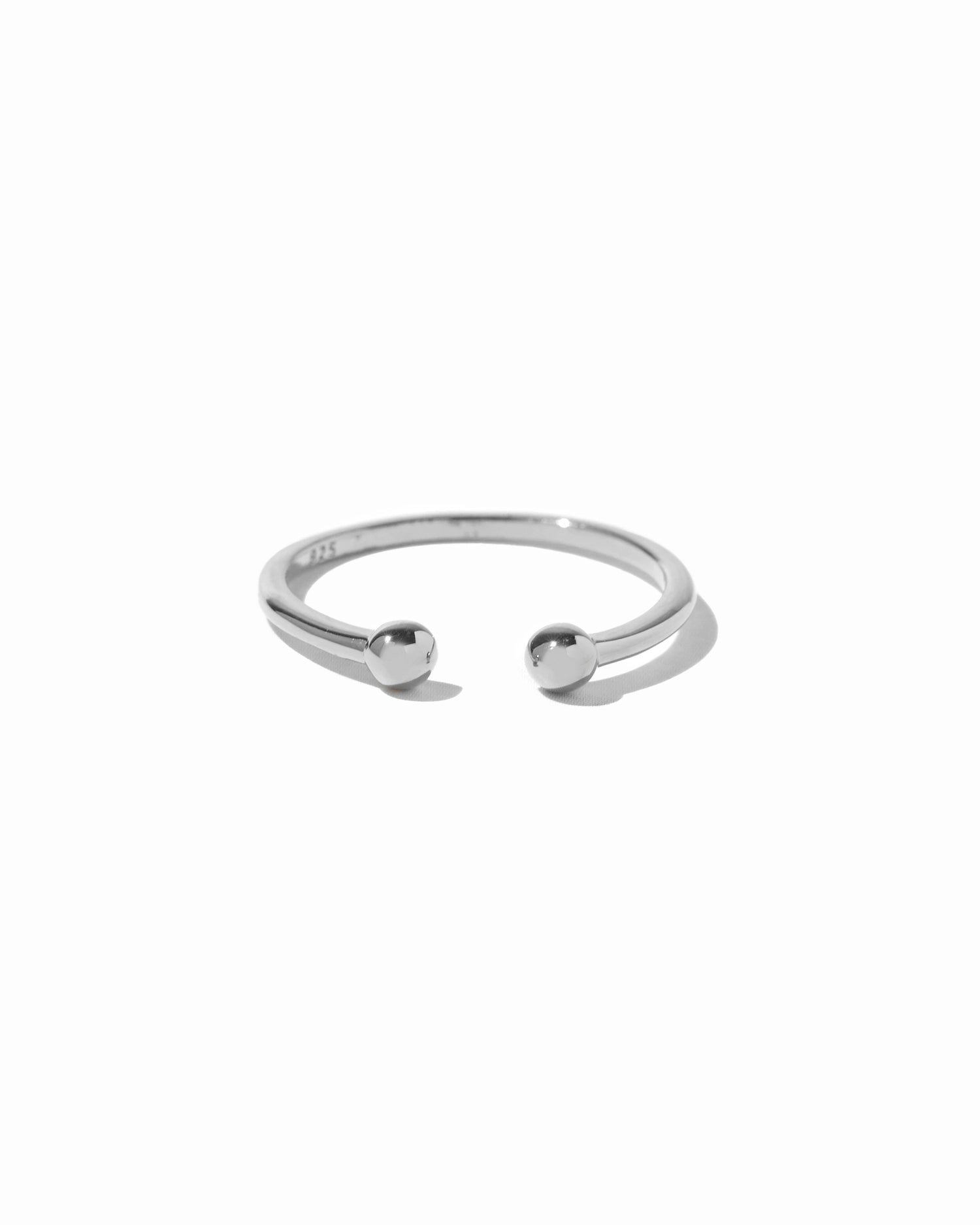 sterling silver open cuff ring