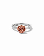 sterling silver rose ring