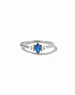sterling silver marquise ring