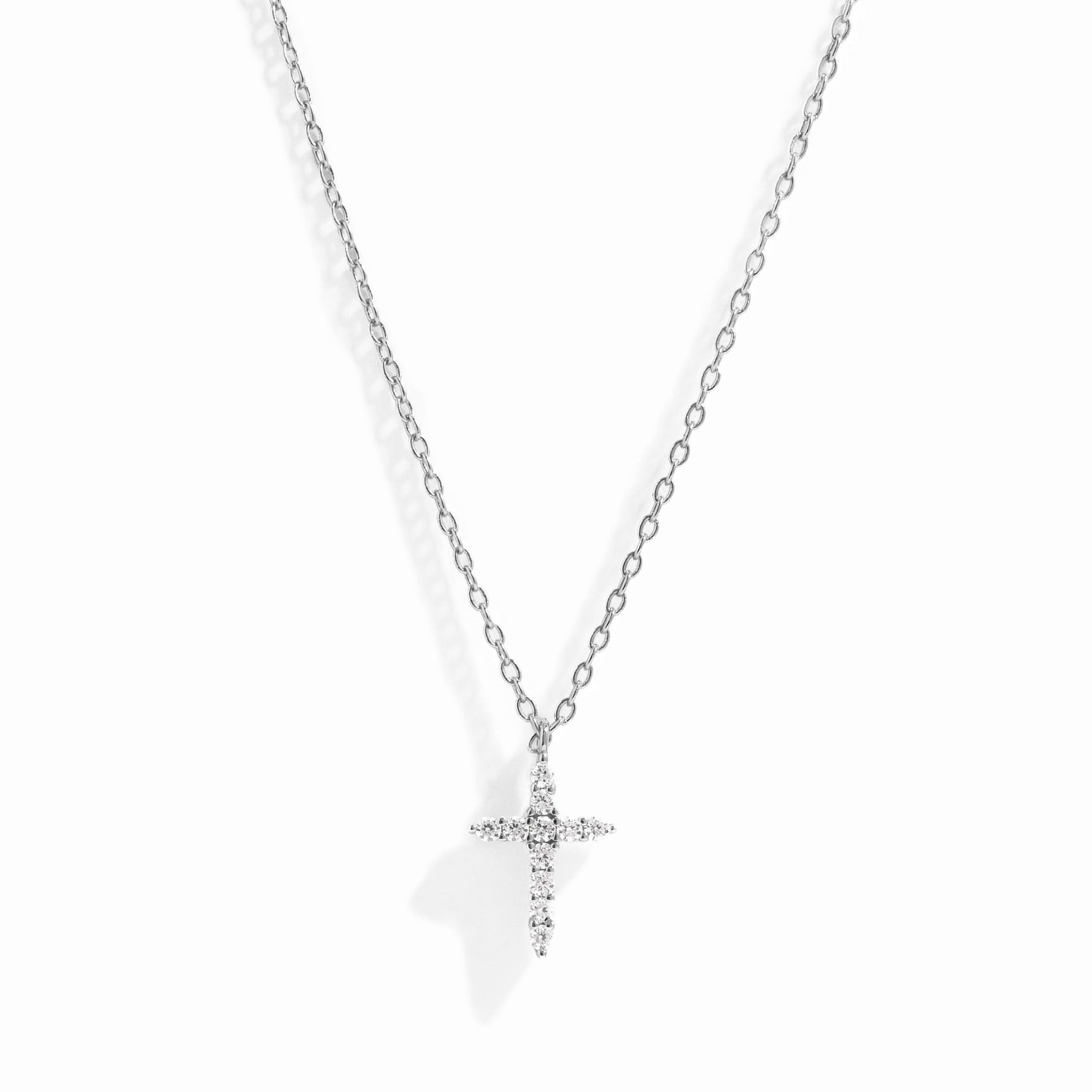 sterling silver cross pendant necklace