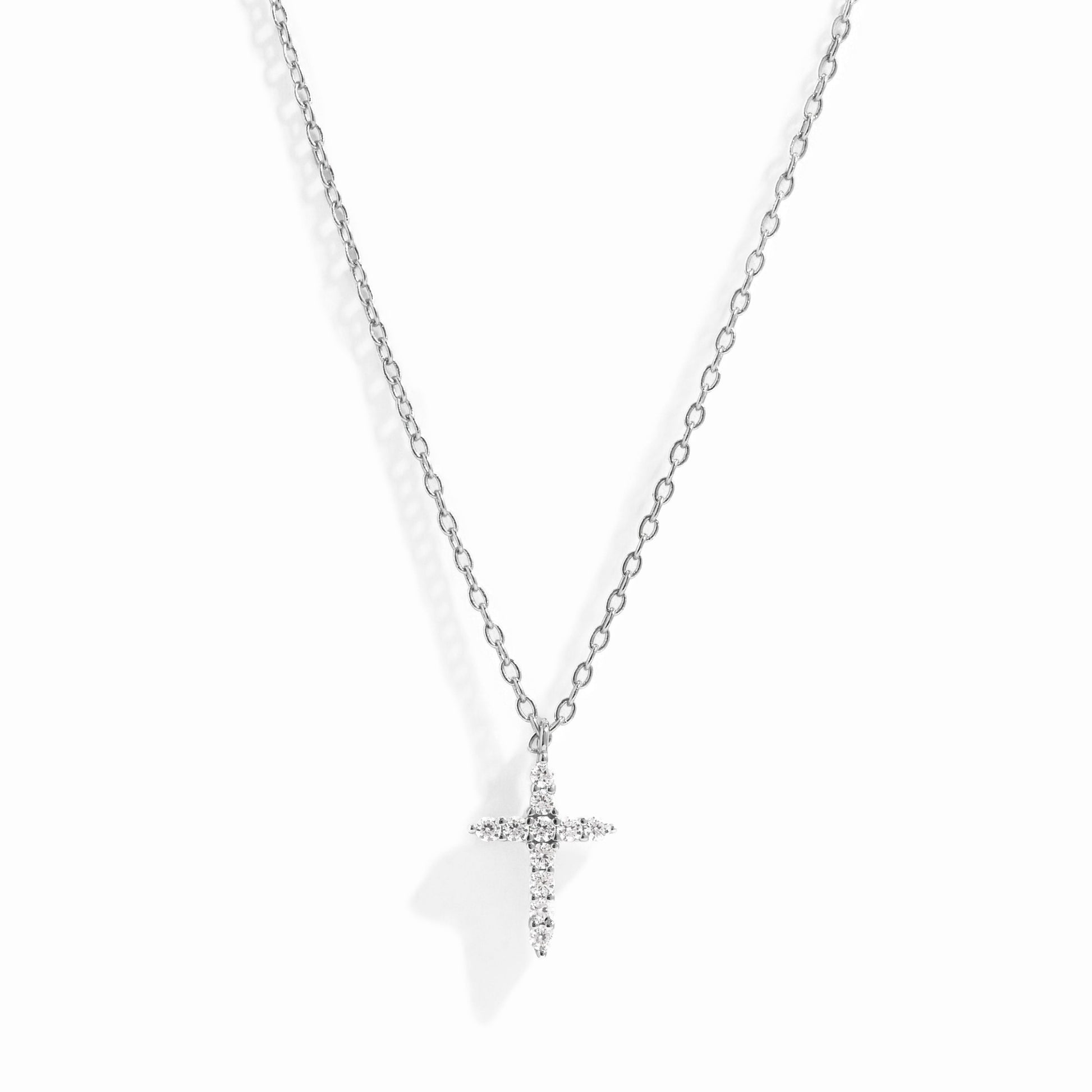 sterling silver cross pendant necklace