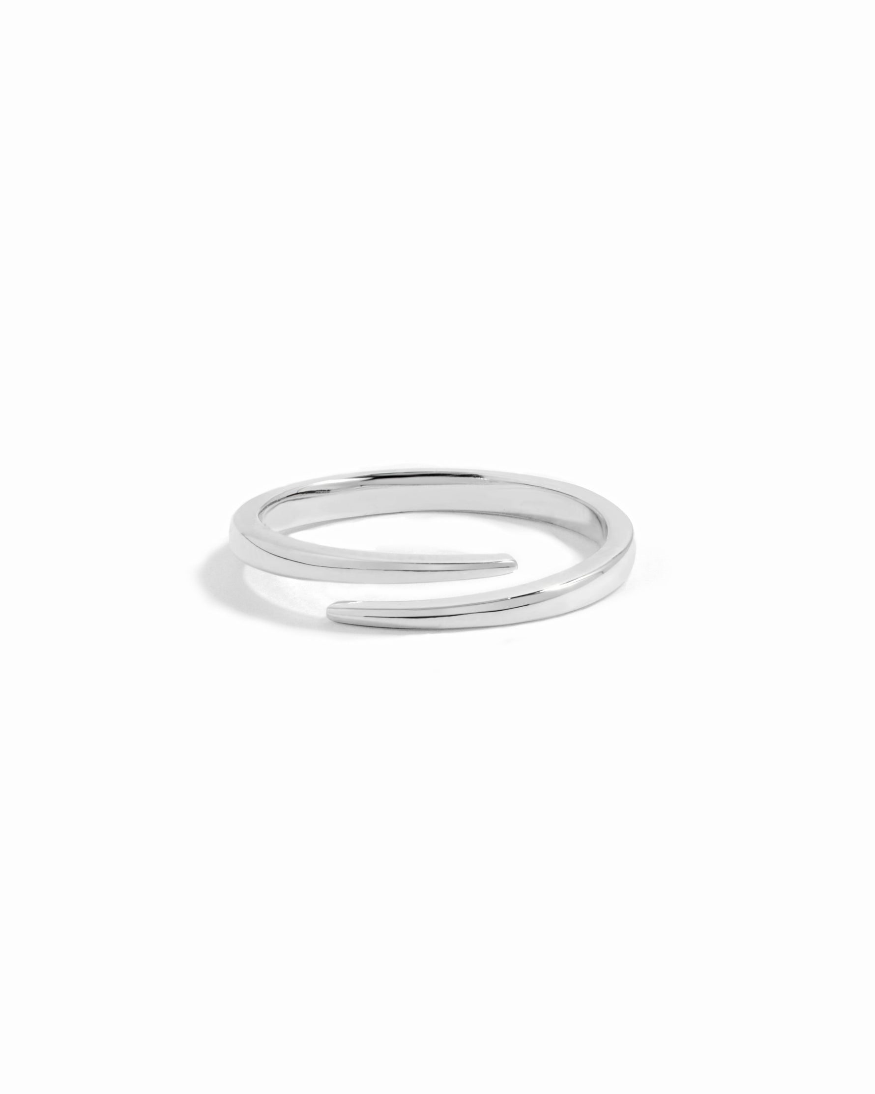 sterling silver ring spiral design