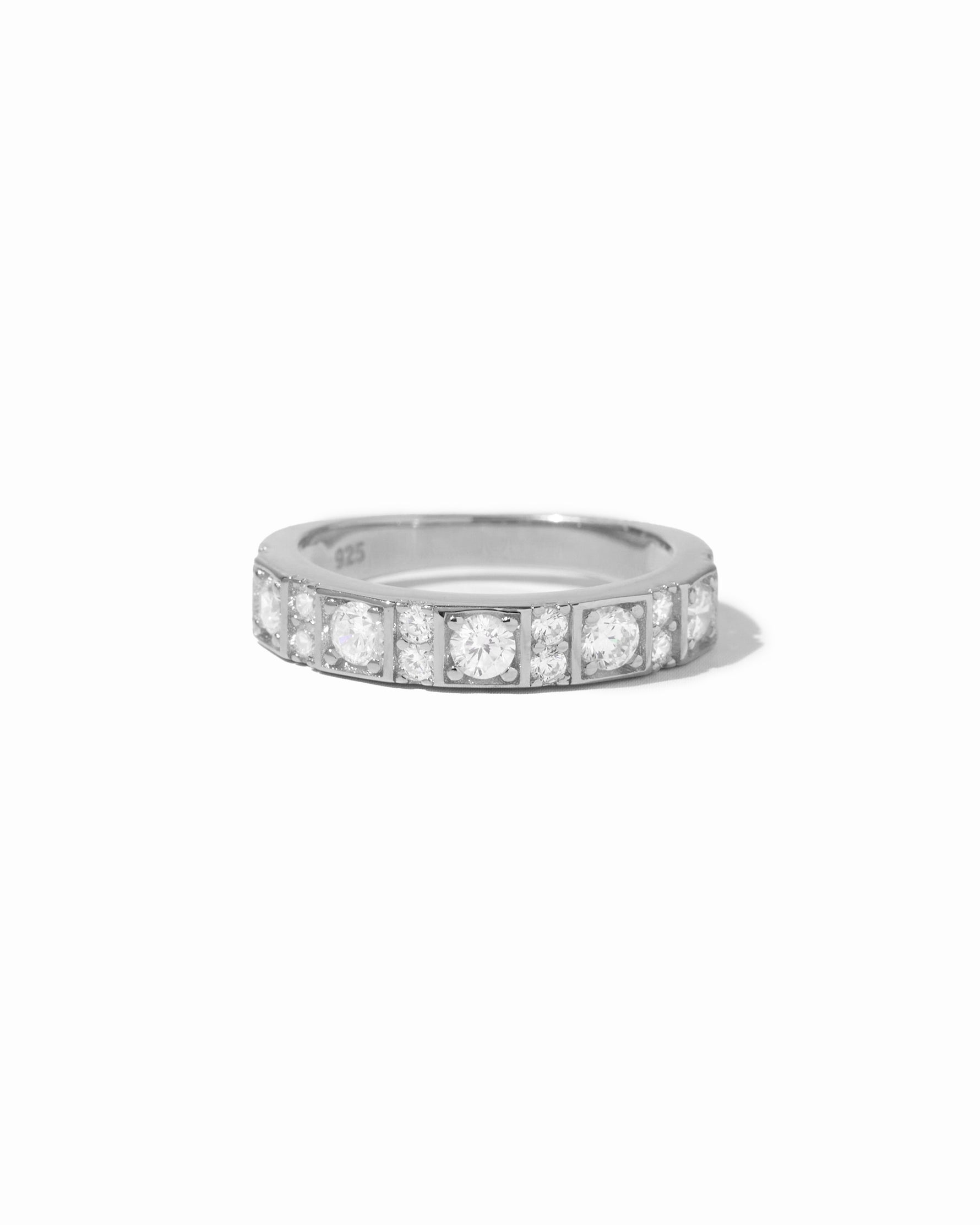 sterling silver stackable band ring