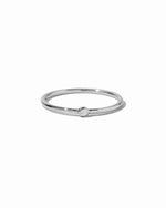 sterling silver simple bezel cz ring
