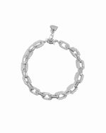 silver chunky paperclip bracelet