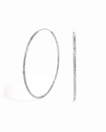 925 sterling silver everyday earrings featuring lightweight silver hoop earrings