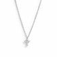 small pendant necklace with tiny cross pendant in sterling silver