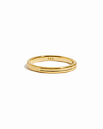 simple gold stacking band ring