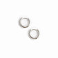 silver mini huggie hoop