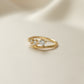 Diamond Bypass Ring