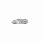 side view of sterling silver celestial ring