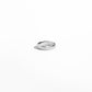 closeup image of sterling silver plain band ring