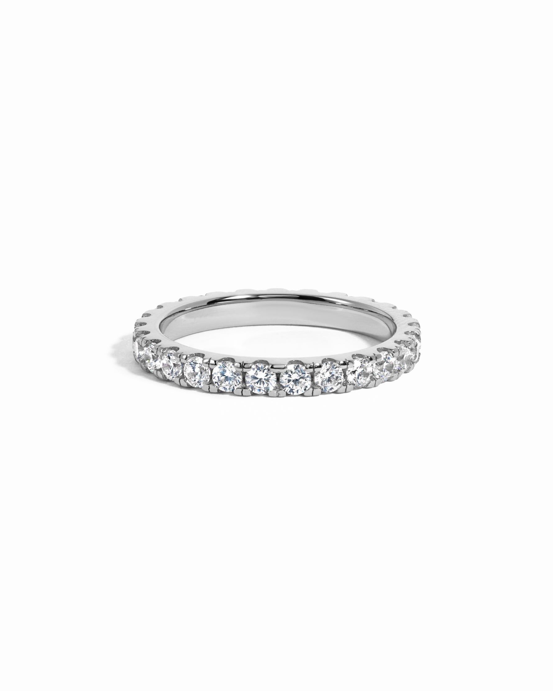 Sterling silver eternity ring