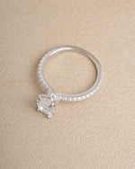Sterling silver diamond ring for women, perfect as an anniversary gift