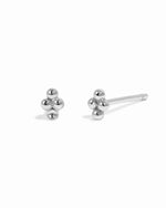 Tiny sterling silver 4 ball studs.