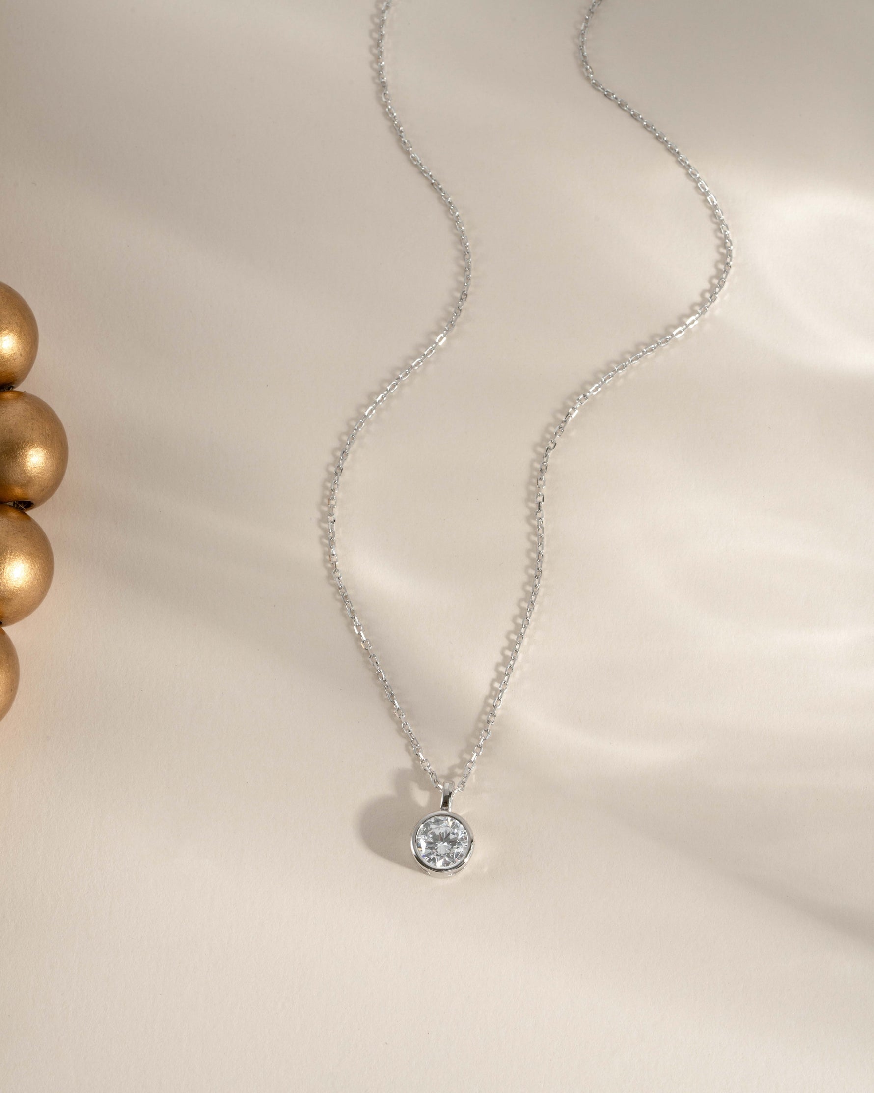 Sterling silver gemstone necklace, perfect as bridesmaid jewelry or a simple gift for her