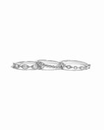 Sterling silver diamond ring set with a vintage ring design on a white background