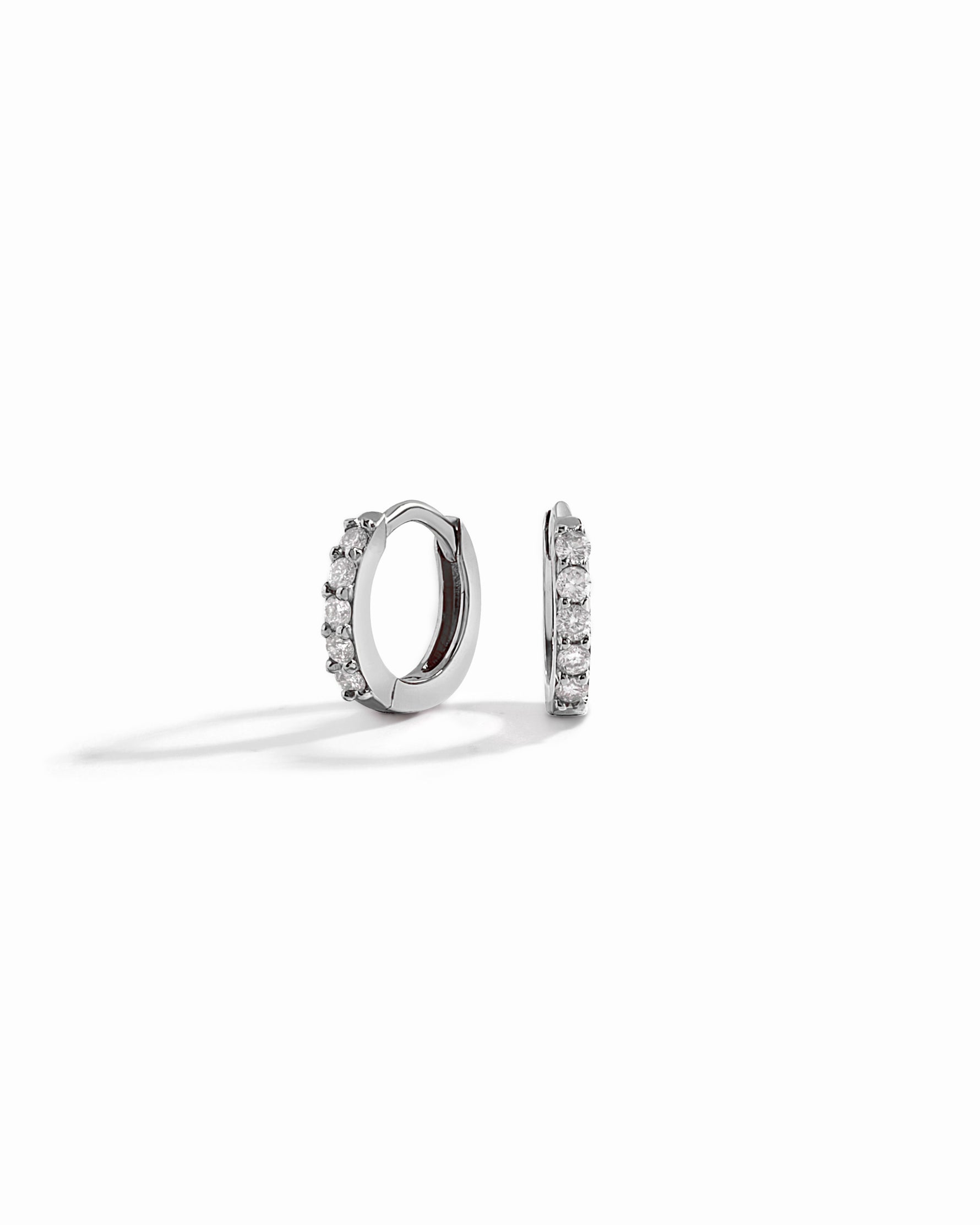sterling silver mini hoops