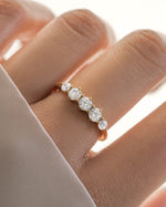 Gold engagement ring for women