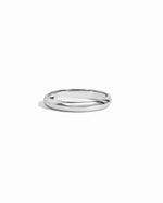 silver thin 3mm stacking band