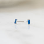 small stud blue earrings 