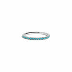 turquoise sterling silver eternity band 